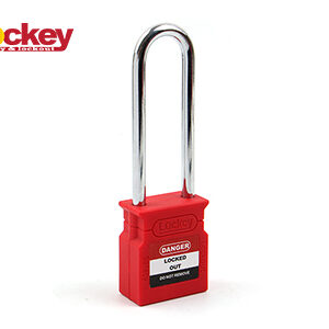 76mm Steel Shackle Padlock CP76S-RED